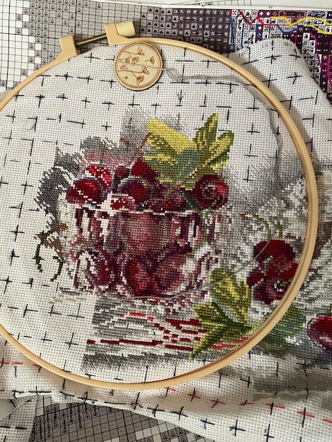 Przykład haftu w ramie